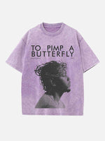 Kendrick Lamar Print Round Neck T-shirt
