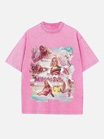 Zara Larsson Print Round Neck T-shirt