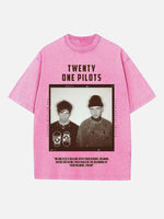 Twenty One Pilots Print Round Neck T-shirt