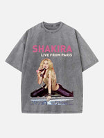 Shakira Print Round Neck T-shirt