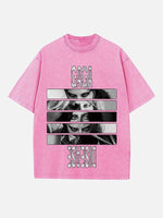 Lady Gaga Print Round Neck T-shirt