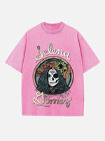Selena Gomez Print Round Neck T-shirt