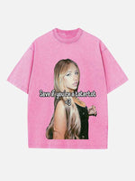 Tate McRae Print Round Neck T-shirt