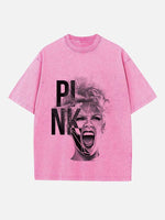 P!nk Print Round Neck T-shirt