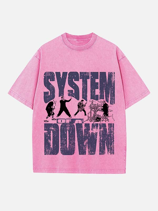 System of a Down Print Round Neck T-shirt