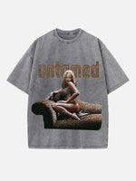 Rihanna Print Round Neck T-shirt