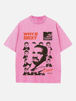 Drake Print Round Neck T-shirt