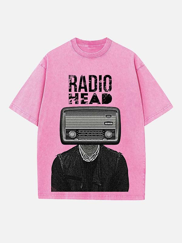 Radiohead Print Round Neck T-shirt