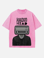 Radiohead Print Round Neck T-shirt