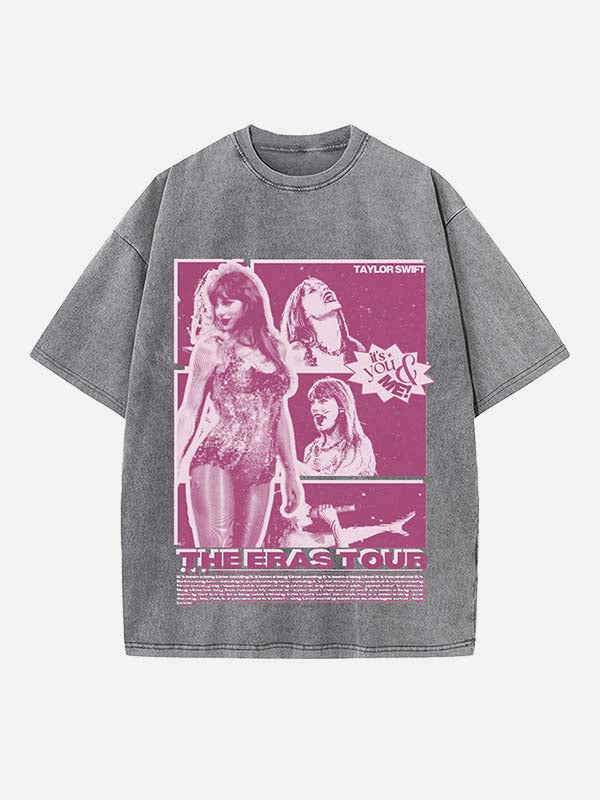 Taylor Swift Print Round Neck T-shirt