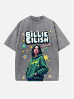 Billie Eilish Print Round Neck T-shirt
