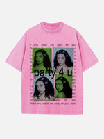 Charli xcx Print Round Neck T-shirt
