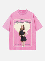 Madison Beer Print Round Neck T-shirt