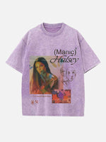Halsey Print Round Neck T-shirt