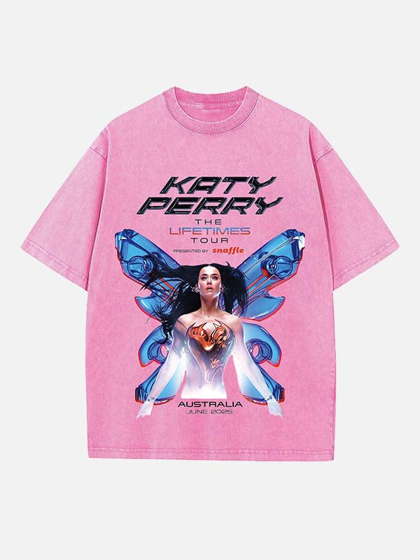 Katy Perry Print Round Neck T-shirt