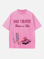 Don Toliver Print Round Neck T-shirt
