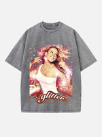 Mariah Carey Print Round Neck T-shirt