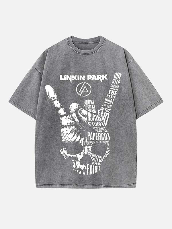 Linkin Park Print Round Neck T-shirt