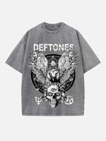 Deftones Print Round Neck T-shirt