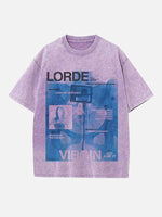 Lorde Print Round Neck T-shirt