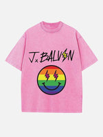 J Balvin Print Round Neck T-shirt