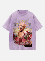P!nk Print Round Neck T-shirt