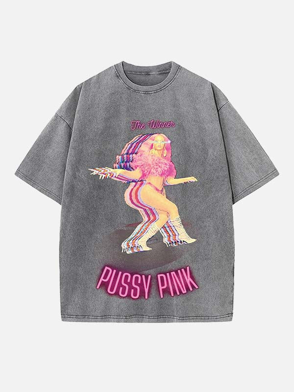 Beyoncé Print Round Neck T-shirt