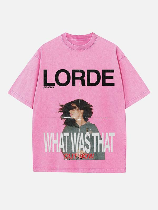 Lorde Print Round Neck T-shirt
