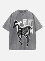 Deftones Print Round Neck T-shirt