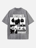 Deftones Print Round Neck T-shirt