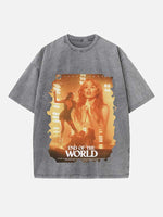 Miley Cyrus Print Round Neck T-shirt