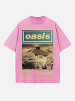 Oasis Print Round Neck T-shirt