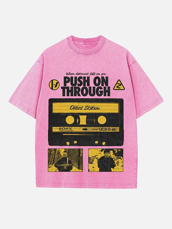 Twenty One Pilots Print Round Neck T-shirt