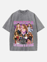 Shakira Print Round Neck T-shirt