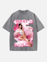 Kali Uchis Print Round Neck T-shirt
