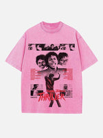 Michael Jackson Print Round Neck T-shirt