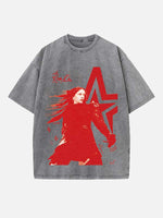 Rosalía Print Round Neck T-shirt