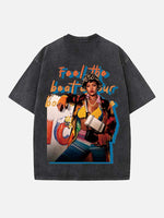 Rihanna Print Round Neck T-shirt