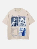 Sabrina Carpenter Print Round Neck T-shirt