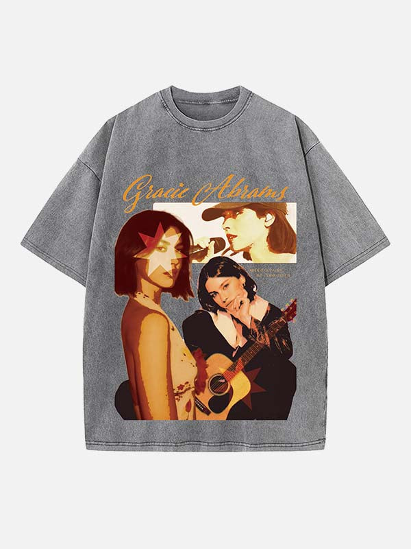 Gracie Abrams Print Round Neck T-shirt