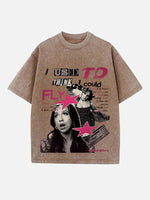 Tate McRae Print Round Neck T-shirt