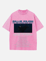 Billie Eilish Print Round Neck T-shirt