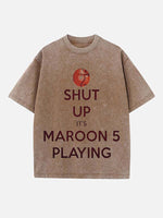 Maroon 5 Print Round Neck T-shirt