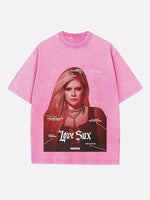 Avril Lavigne Print Round Neck T-shirt