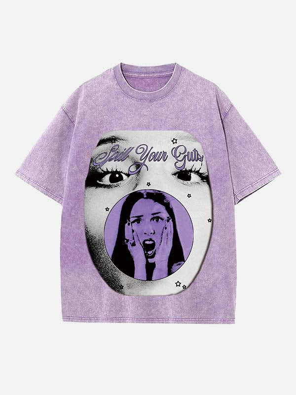 Olivia Rodrigo Print Round Neck T-shirt