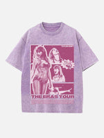 Taylor Swift Print Round Neck T-shirt