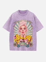 Katy Perry Print Round Neck T-shirt