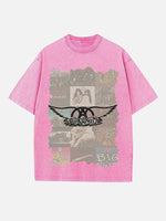 Aerosmith Print Round Neck T-shirt