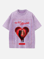 Chappell Roan Print Round Neck T-shirt