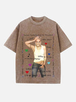 P!nk Print Round Neck T-shirt